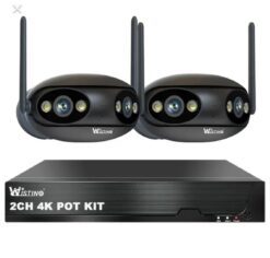 دوربین امنیتی 4m 8mp با پک کامل( وایرلس) بهمراه دستگاه mvr